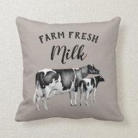 Ferme agricole rustique Lait frais Vache Vache Vea