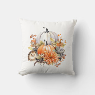 Coussin Ferme de citrouilles d'automne avec hérisson confo