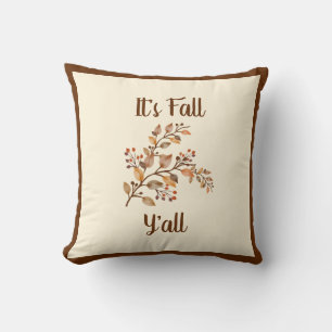 Coussin Ferme Décor d'automne - C'est l'automne Y'all
