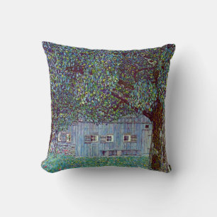 Coussin Ferme en Haute-Autriche par Gustav Klimt