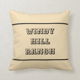 Coussin Ferme et ranch personnalisées rustiques 