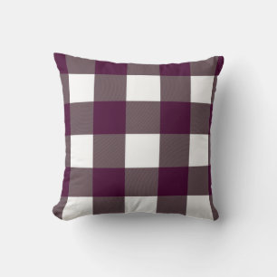 Coussin Ferme Rustique Mûre Buffalo Carreaux à Carreaux