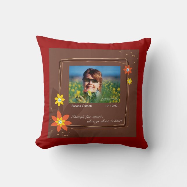 Coussin Fermez-vous au coeur (Recto)