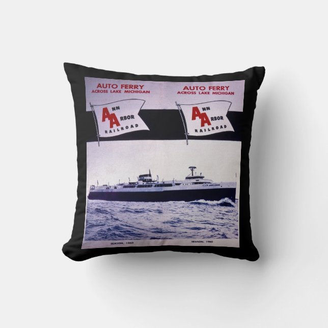 Coussin Ferry automatique le lac Michigan de chemin de fer (Recto)