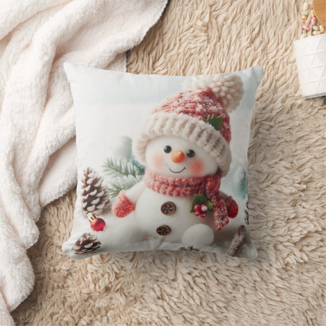 Coussin Festif Holiday Snowman (Couverture)