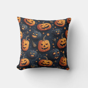Coussin Festival d'Halloween citrouille