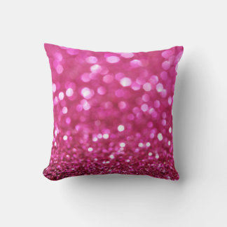 Coussin Festive Rose foncé : Élégant Abstrait.