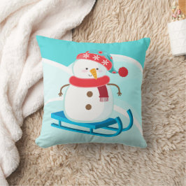 Coussin Festive traîneau à neige Décor de vacances