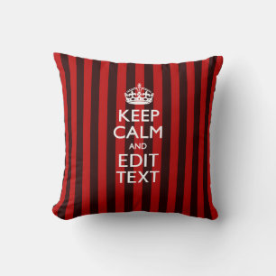 Coussin Festiver garder le calme votre texte sur les bande