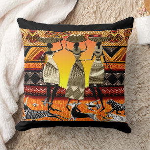 Coussin Fête africaine