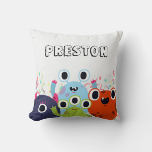 Coussin Fête d'anniversaire de Little Monster pour tous le