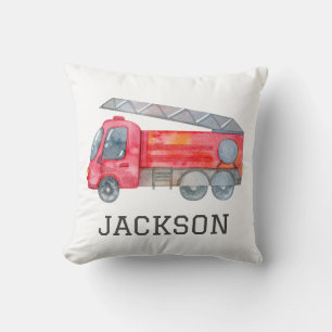 Coussin Fête d'anniversaire personnalisée pour camions à f