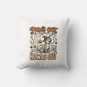 Coussin Fête de hurlement d'Halloween pour chiens