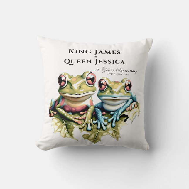 Coussin Fête de jardin décontractée pour les 10 ans de mar (Recto)