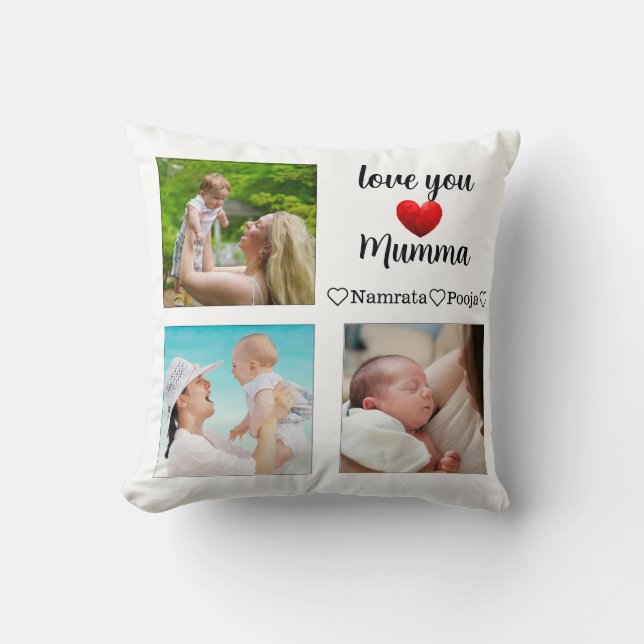 Coussin Fête de la Mère personnalisée Boutique cadeaux (Recto)