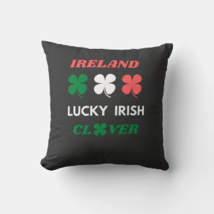 Coussin Fête de l'irlande de trèfle chic irlandais st.patr