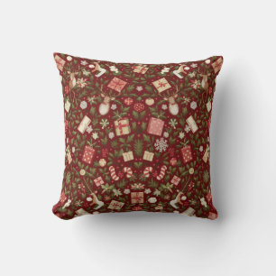 Coussin Fête de Noël joyeuse