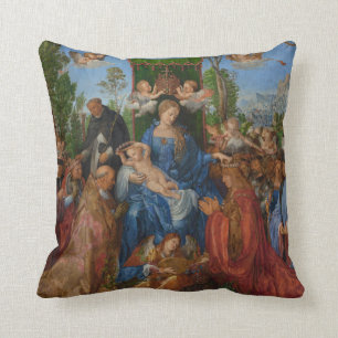 Coussin Fête des Garlands Roses, 1506 (huile sur bois)