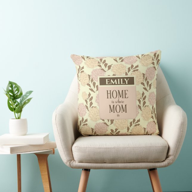 Coussin Fête des mères de famille de motifs floraux (Chaise)