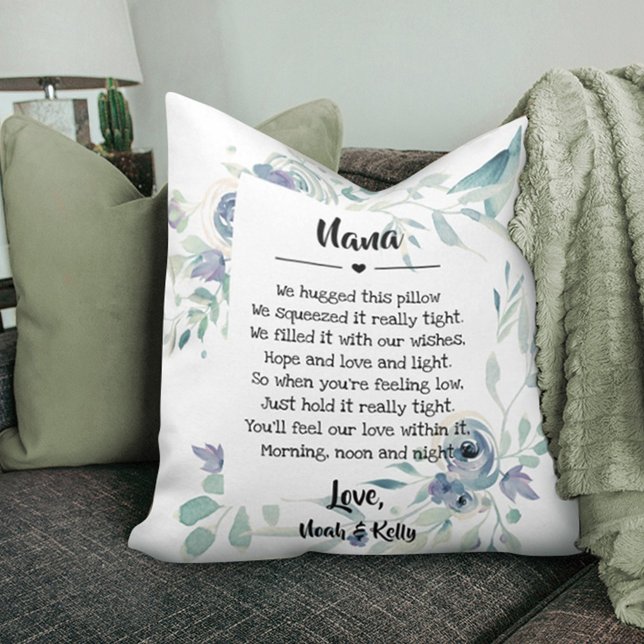 Coussin Fête des Mères Grandma Grammy Nana de Grandkids (Créateur téléchargé)