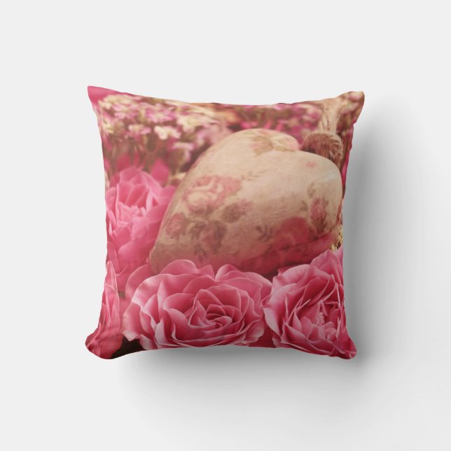 Coussin Fête des mères Les Roses de Saint-Valentin (Recto)