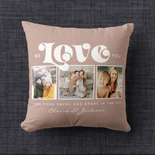 Coussin Fête des mères Nous t'aimons Maman Famille Photo C
