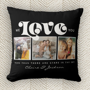 Coussin Fête des mères Nous t'aimons Maman Famille Photo C