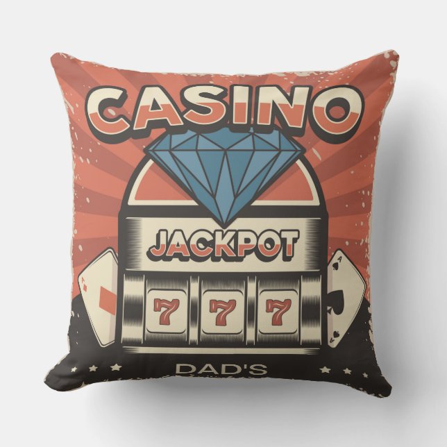 Coussin Fête des pères Casino Jack Pot (Recto)
