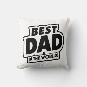 Coussin Fête des pères Meilleur Père Dans Le Monde