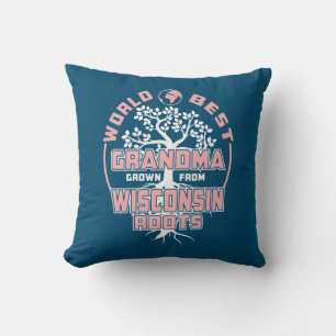 Coussin Fête des pères Meilleure grand-mère au monde