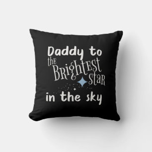 Coussin Fête des pères Papa À L'Étoile La Plus Brillante