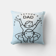 Fête des pères papa avec dessin animé pour enfant