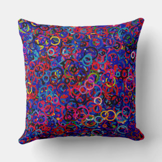 Coussin Fête du Cercle - Bleu Couleurs Mixtes Foncé