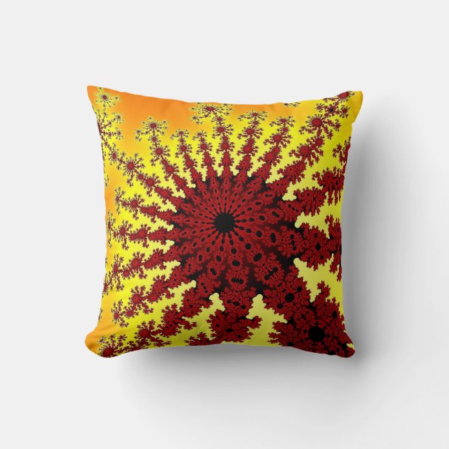 Coussin Feu de feu de cerise (Recto)