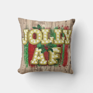 Coussin Feu de Noël Jolly AF Holly
