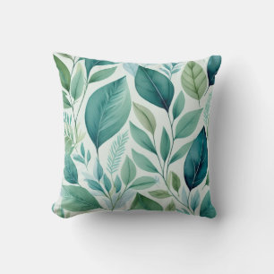 Coussin Feuillage botanique feuille Verdure rustique