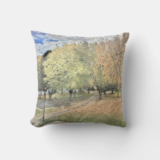Coussin Feuillage d'automne dans le parc