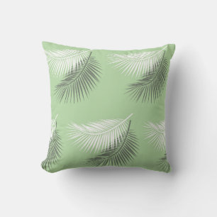 Coussin feuille de palmier d'été moderne arrière - plan sa