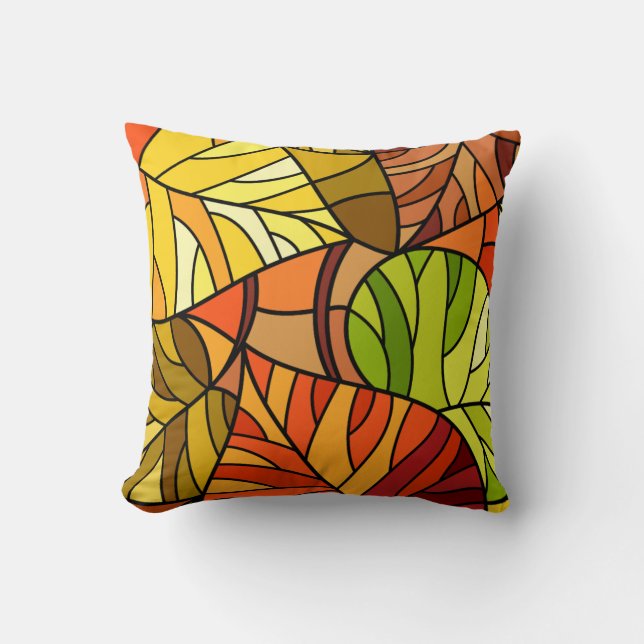 Coussin feuille déchu (Recto)