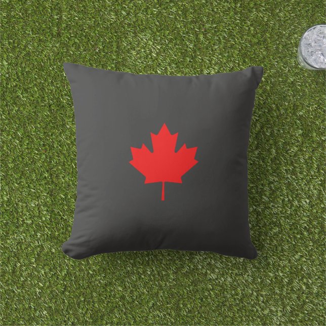 Coussin Feuille d'érable canadienne (Herbe)