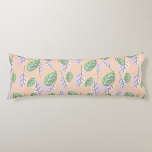coussin feuille pastel