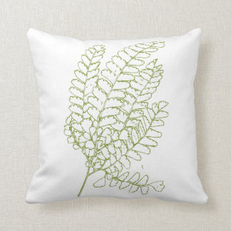 Coussin Feuille verte