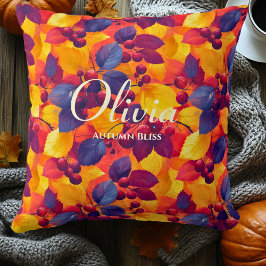 Coussin Feuilles automnales Bliss Automne | Décor Conforta