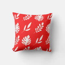 Feuilles blancs rouges