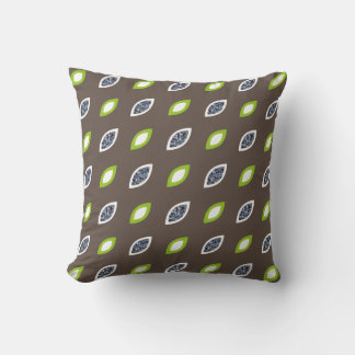 Coussin Feuilles d'argent vert