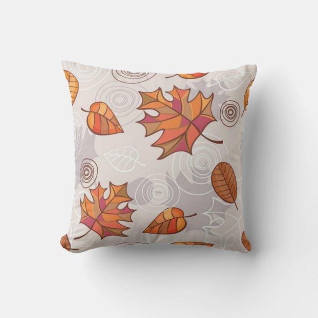 Coussin Feuilles d'automne (Recto)