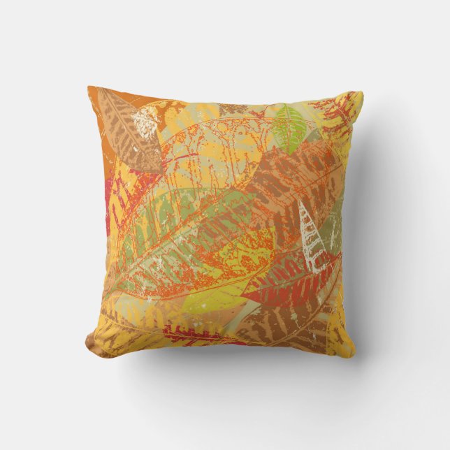 Coussin Feuilles d'automne (Recto)