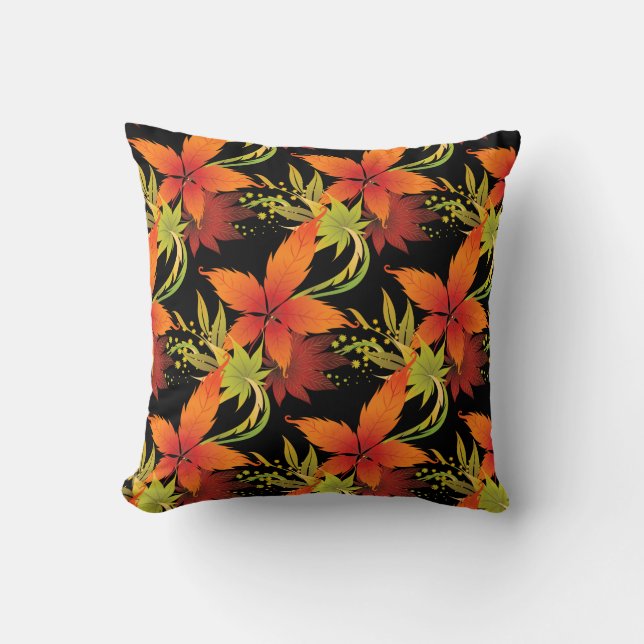 Coussin Feuilles d'automne (Recto)