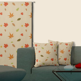 Coussin Feuilles d'automne colorées
