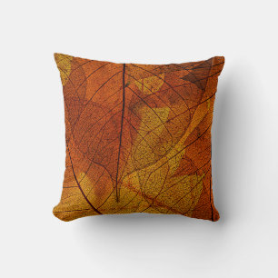 Coussin feuilles d'automne dans les détails automne, arriè